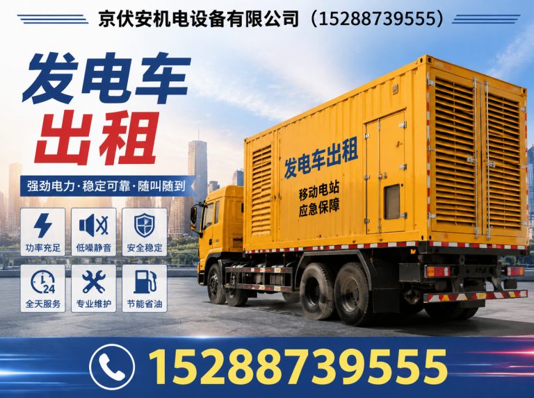 包头应急发电机出租展示图